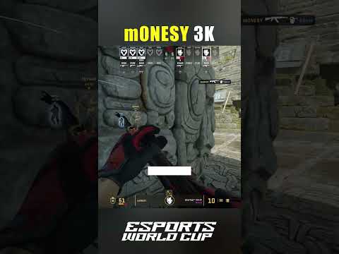 m0NESY 3K - 1v2 Clutch Vs Mouz! #cs2 #m0nesy