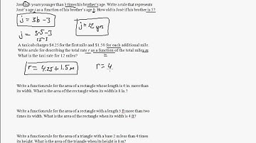 4 5 Writing a Function Rule