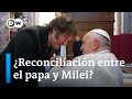 El papa Francisco y el presidente argentino, Milei, se encuentran por primera vez en el Vaticano