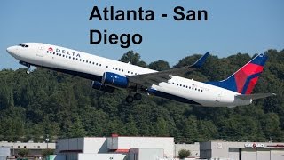 Delta Boeing 737-900ER Flight Experience: Atlanta to San Diego