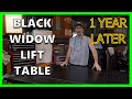 Black widow motorcycleatv  tractor  pneumatic lift table review 1 year later how did it do