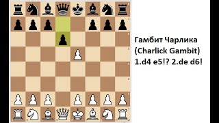 Гамбит Чарлика (Charlick Gambit) 1.d4 e5!? 2.de d6!