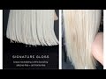 Toning Blonde Hair with Kristin Ess Signature Hair Gloss in Platinum