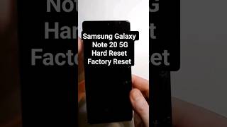 Samsung Galaxy Note 20 5G Hard Reset Factory Reset Wipe & Clean in 39 sec. The Fastest Way Video