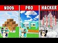 Minecraft NOOB vs PRO vs HACKER: SAFEST FAMILY HOUSE