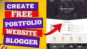 How To Create A Free Portfolio Website For Freelancing With Blogger Fast | Free Portfolio Website