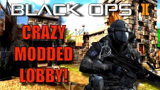 Crazy Modded Lobby on Black Ops 2 (Exorcist Mode,Nuclear Missile,Raining Care packages and more)