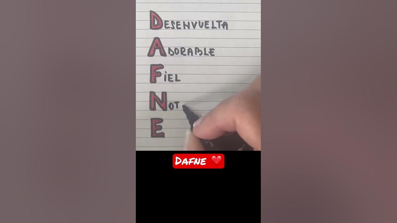 Significado del nombre DAFNE significado nombre dafne YouTube Significado del nombre DAFNE significado nombre dafne YouTube