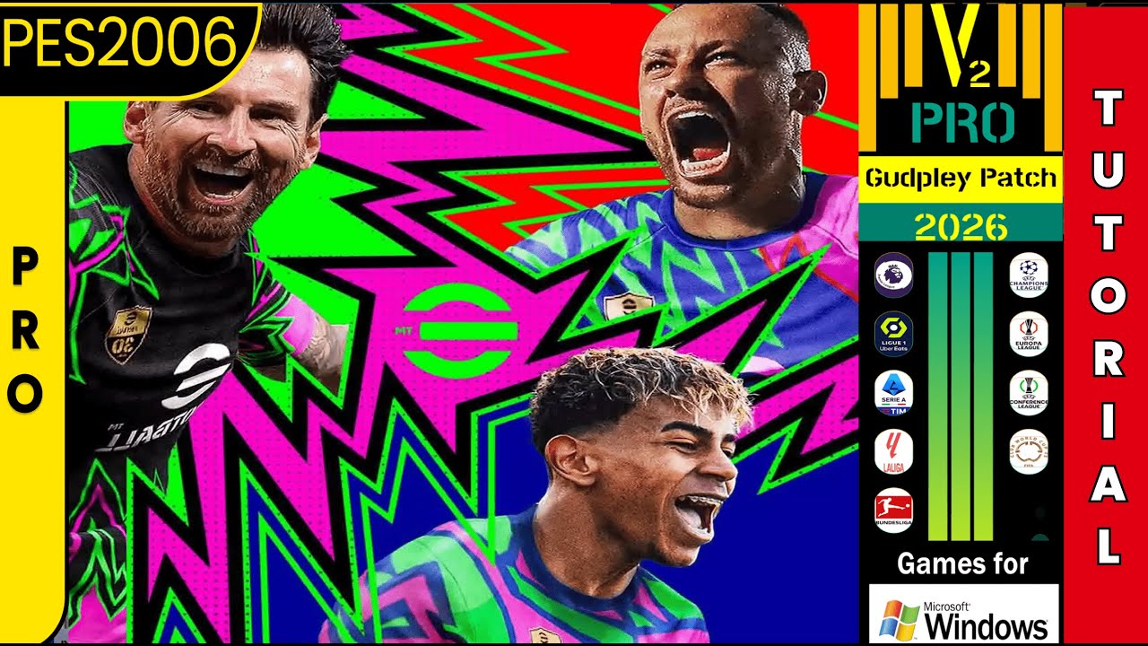 PES 6 - Gudpley Patch Season 2026 V.2 PRO (PC) | TUTORIAL