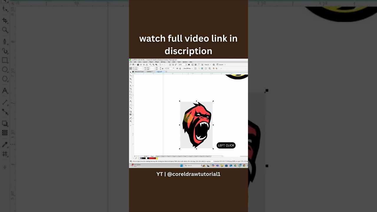 CorelDRAW Trick: Convert JPG Logo to Vector in 5 Minutes | Logo & Flex Design Tutorial