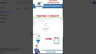 HAS_SV_001 Tạo ứng dụng miễn phí từ google sheet trong một phút #AppSheet #shorts screenshot 5