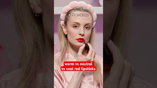 different red lipstick undertones 👄