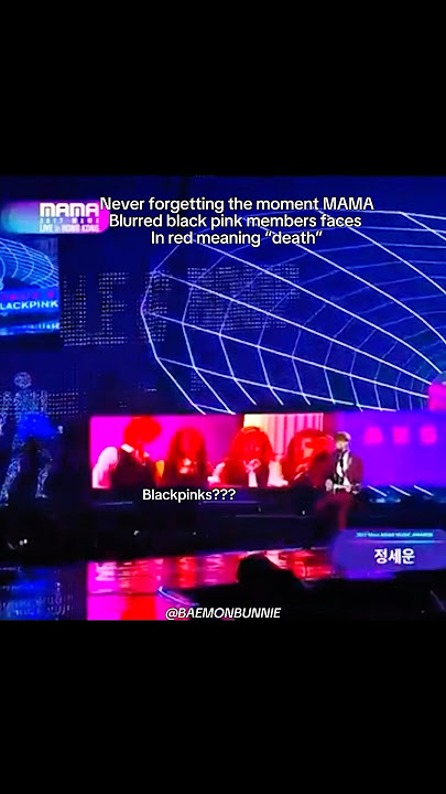 Never forgetting when mama blurred black pink members faces #shorts
