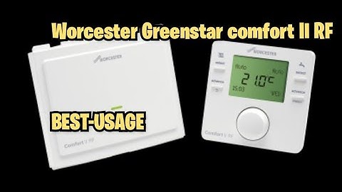 Worcester Comfort II / 2 RF programmer thermostat setup