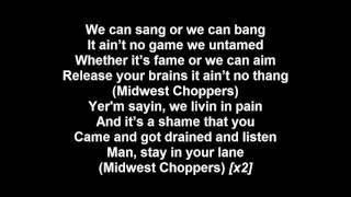 Tech N9ne - Midwest Choppers - Lyrics (feat. D Loc, Dalima &amp; Krizz Kaliko)