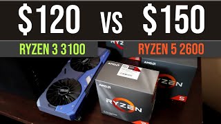 Ryzen 3 3100 vs Ryzen 5 2600 test in 9 games