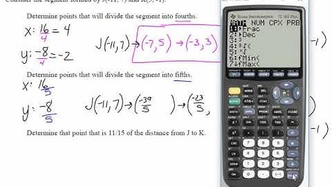 Partitioning a Line Segment