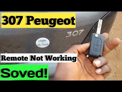 Peugeot 307 Remote Forb Won't Lock or Unlocked The door Solved!