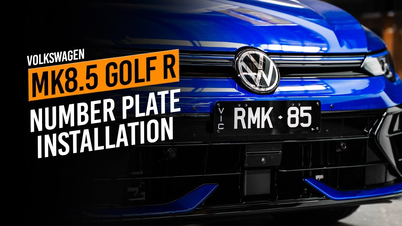 The BEST way to Mount Number Plates on Your MK8.5 Golf R - YouTube