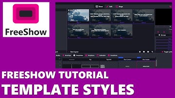 FREESHOW WORSHIP SOFTWARE TUTORIAL: Explained Slide Templates/Template Styles | FreeShow 1.4.1