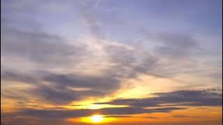 Awan sore bergerak || SUNSET || Matahari terbenam