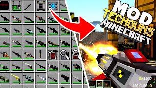 THIS IS THE BEST WEAPON MOD! TECHGUNS 1.7.10 MINECRAFT
