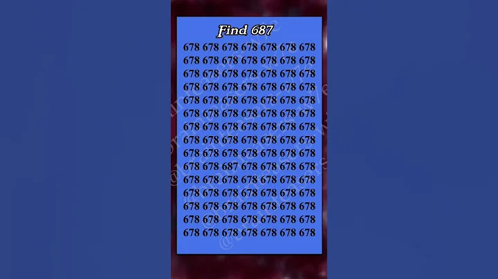 Find 687  #braintestsolution #quiz #maths