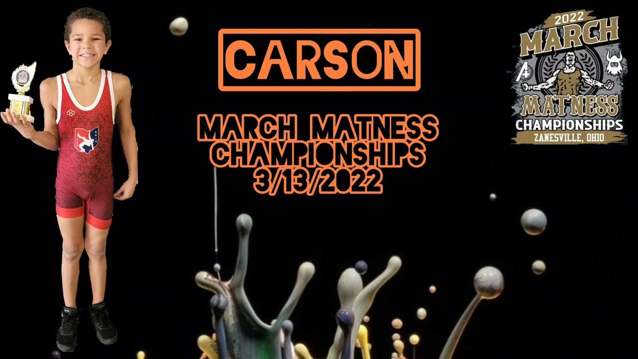Youth Wrestling Carson March Matness Championships YouTube