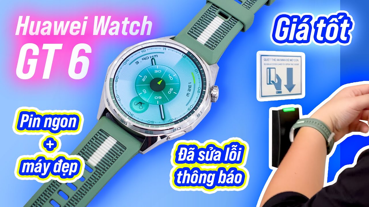 Huawei Watch GT 6 sau 1 tháng: giá 5-6 triệu quá ngon, đã sửa lỗi thông báo