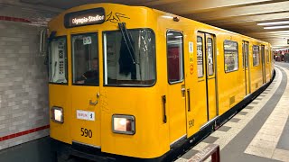 German U-Bahn trains (German underground subway)