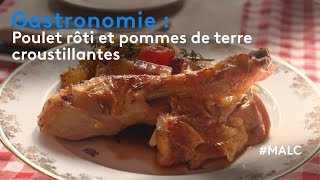 Gastronomie Poulet Rôti Et Pommes De Terre Croustillantes
