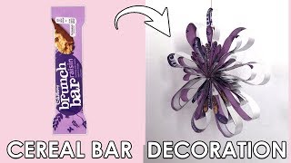 AWESOME DIY CHRISTMAS DECORATION HACKS YOU CAN EASILY MAKE YOURSELF FROM CEREAL & CANDY BAR WRAPPERS