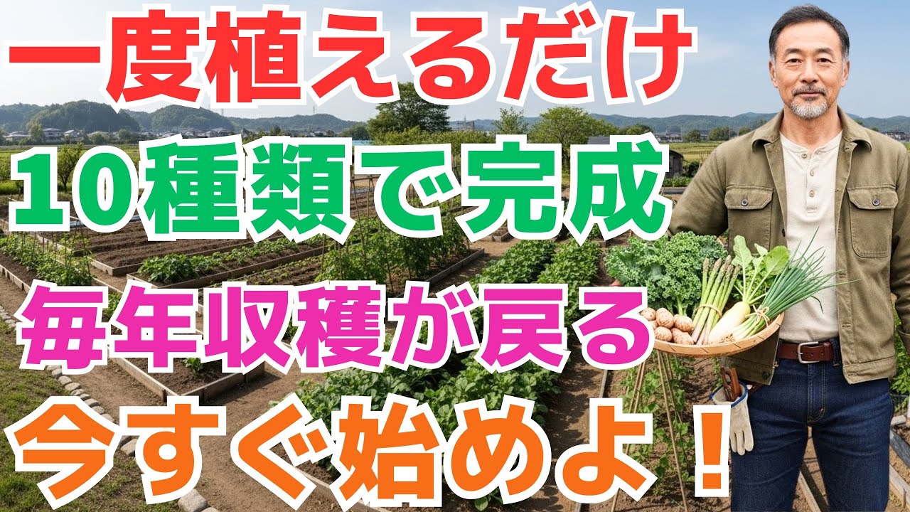 たった一度植えるだけで一生食べていける１０の多年生作物　20年分の食を守る自給設計の答え　気づいた瞬間が最速だ今すぐ植えよ【多年生野菜】【食の備え】【家庭菜園】