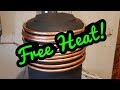 FREE HEAT Rocket stove copper and paint