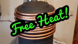 FREE HEAT Rocket stove copper and paint