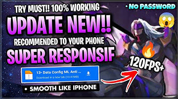 Update Config ML Anti Lag 120FPS Super Responsif + Ping Booster Patch Lxia - Mobile Legends