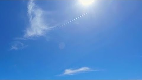 Plane Contrails Time Lapse  Stock Video