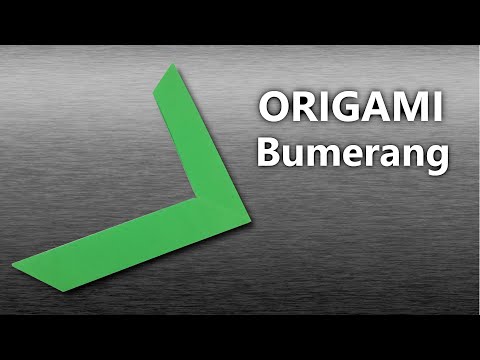 Bumerang z papíru? Ano, jde to! Origami bumerang