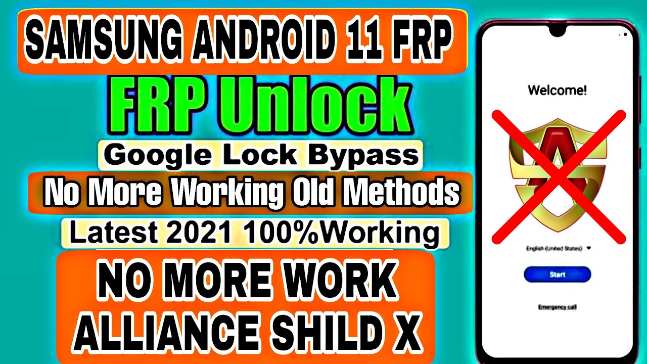 Samsung Android 11 FRP Bypass Alliance Shield X 100% Working