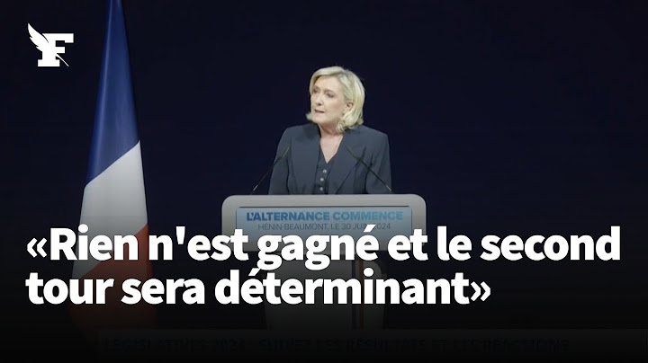 Législatives 2024 : «Rien n'est gagné et le second tour sera déterminant»