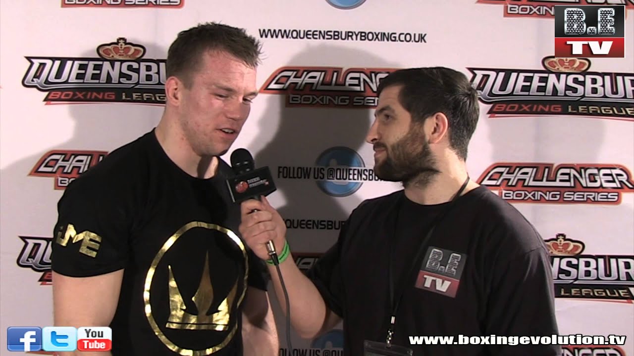 Flave interviews Matthew Reeves after his first round stoppage of Mike Pilditch