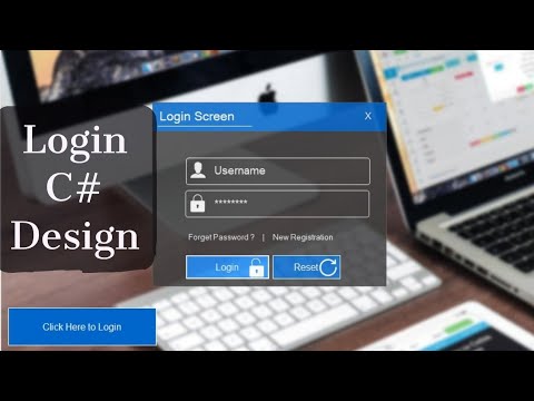 Csharp login Form Latest Unique Design | C# Visual Studio 2010