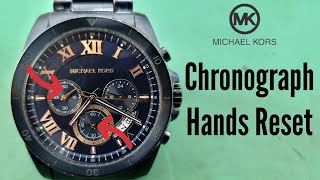 Chronograph Hands Alignment Michael Kors Watch MK-8610