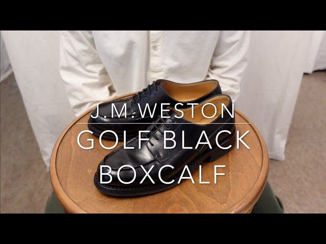 ジェイエムウエストン 641 GOLF(ゴルフ) Uチップ ブラック サイズ5.5D【3468】