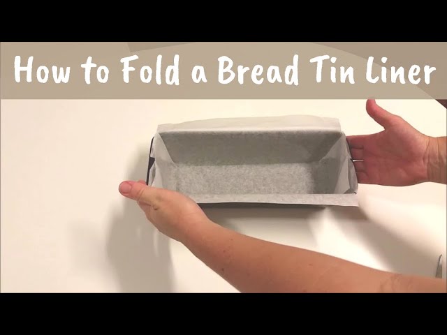 How to line a bread pan or cake tin with one piece of folded baking paper 