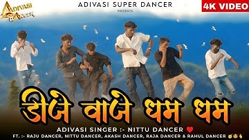 डीजे वाजे धम धम / Dj Waje Dhum Dhum / Singer Nittu Dancer / Raju DANCER / Adivasi New Song 2025 