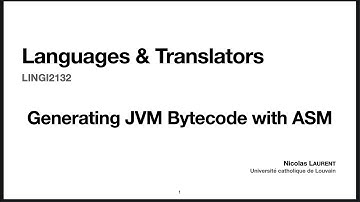 23. Generating ASM Bytecode with ASM
