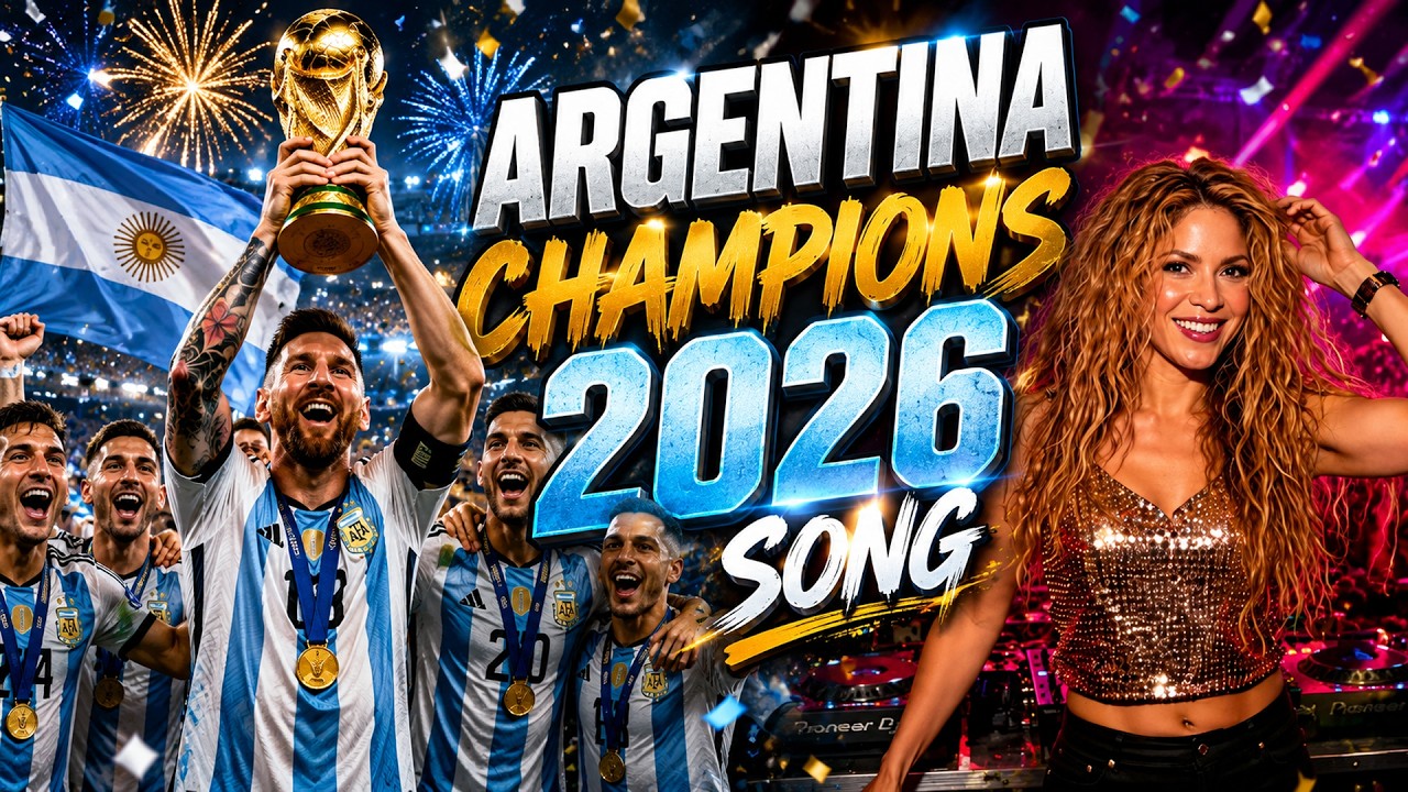 在 YouTube 上观看 Shakira - ARGENTINA CHAMPIONS 2026 | Messi, Julián Álvarez & Enzo | FIFA World Cup Anthem 在 YouTube 上观看 Shakira - ARGENTINA CHAMPIONS 2026 | Messi, Julián Álvarez & Enzo | FIFA World Cup Anthem