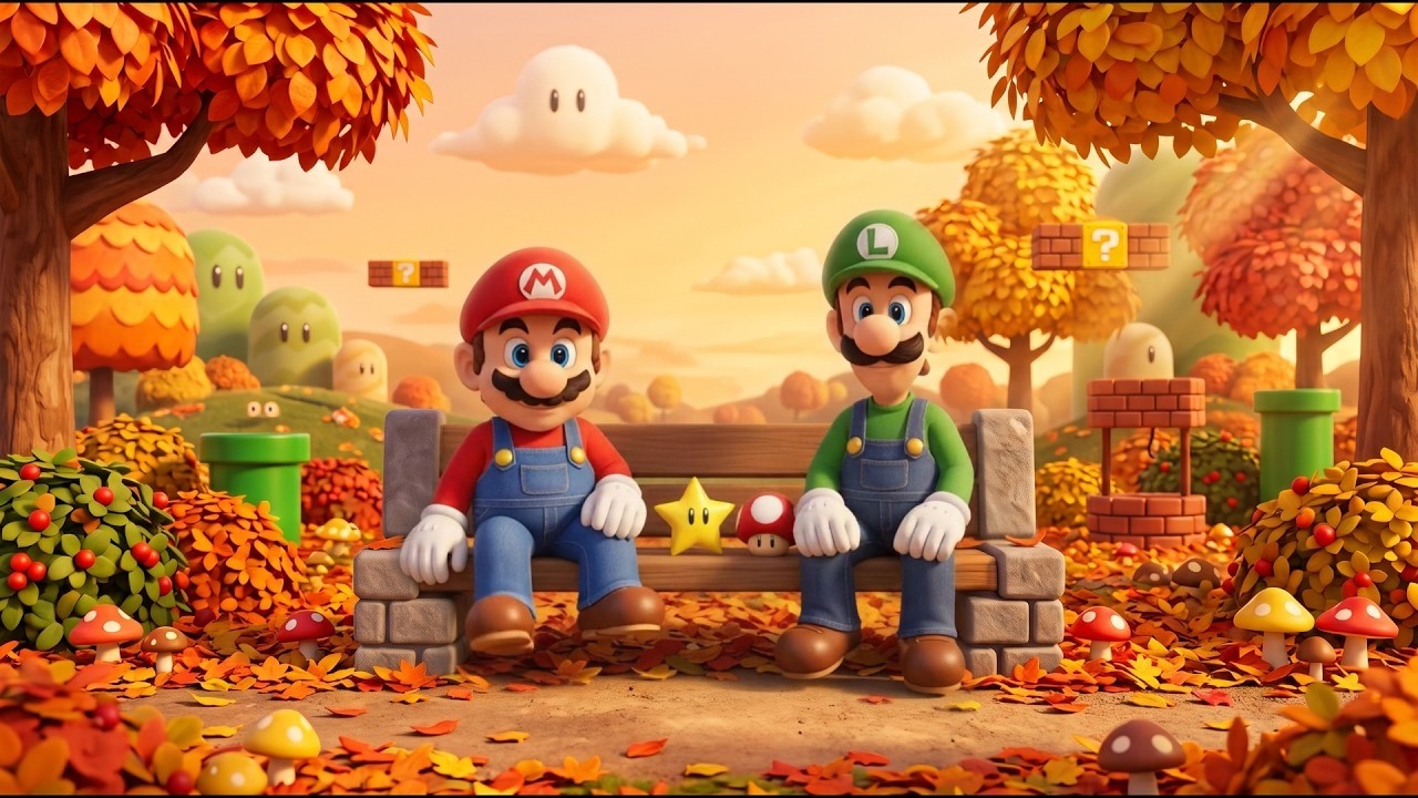 Super Mario Autumn Lo-Fi 🍂 Relaxing Beats to Study & Chill - YouTube
