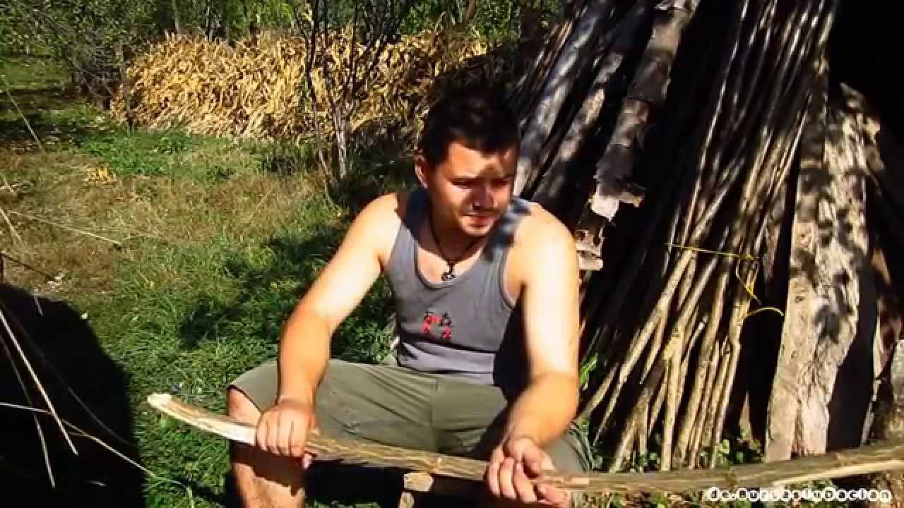 Making a Primitive Bow How to make a survival bow and arrow Tutorial